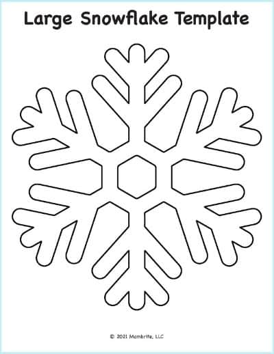 FREE Printable Snowflake Patterns (Large and Small Snowflakes