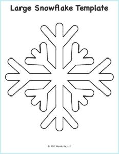 Free Printable Snowflake Templates for Crafts and Activities | Mombrite