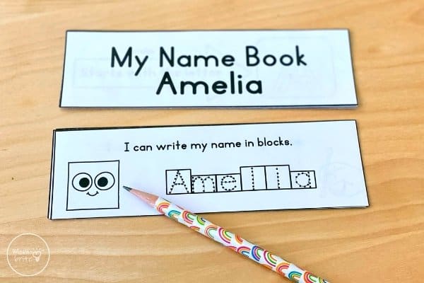 Name Recognition Activity Write Name