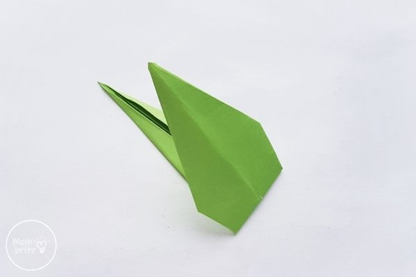 Origami Tulips Stem Fold Inward Toward the Center