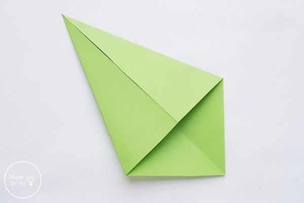 Origami Tulips Stem Fold Sides to the Middle