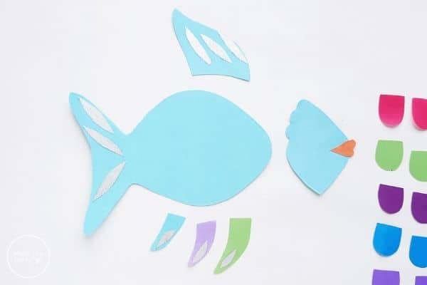 Paper Rainbow Fish Craft Create Tails and Fins