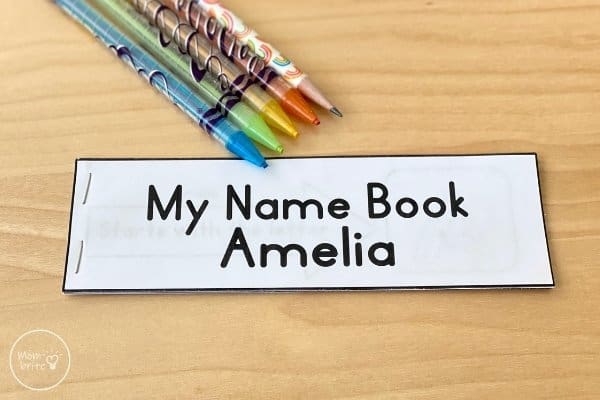 Editable Name Book for Kids: Name Recognition Activities Printable Editable Name Book