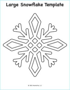 Free Printable Snowflake Templates for Crafts and Activities | Mombrite
