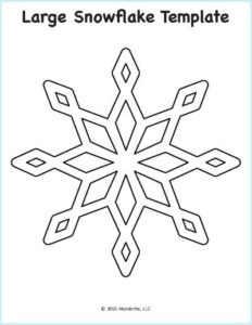 Free Printable Snowflake Templates for Crafts and Activities | Mombrite