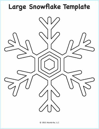 Snowflake Cut Out Pattern