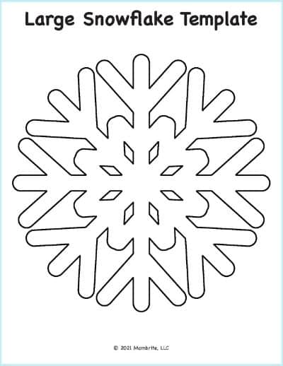 Snowflake Pattern Template