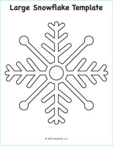 Free Printable Snowflake Templates for Crafts and Activities | Mombrite