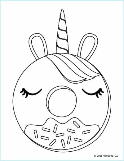 11 Free Printable Donut Coloring Pages Mombrite