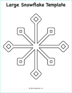 Free Printable Snowflake Templates for Crafts and Activities | Mombrite