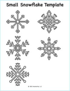 Free Printable Snowflake Templates for Crafts and Activities | Mombrite