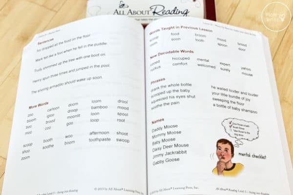 All About Reading Level 3 Activity Book Words