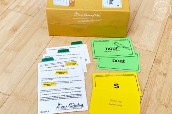 All About Reading Level 3 Review Box and Cards