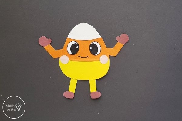 Easy Candy Corn Craft for Kids [Free Template] | Mombrite