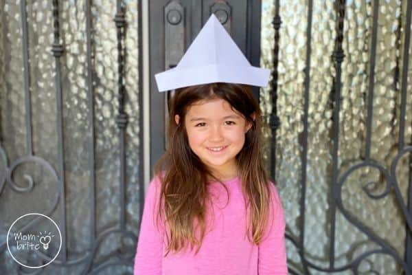 Paper Hat on Girl