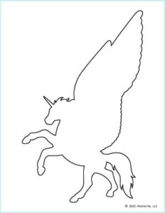 free printable unicorn templates mombrite