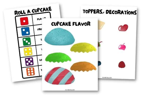 Roll a Cake Dice Game Free Printable