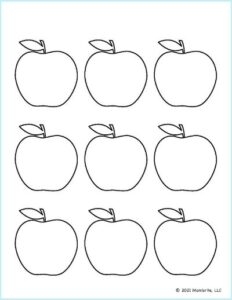 Free Printable Apple Templates and Outlines | Mombrite