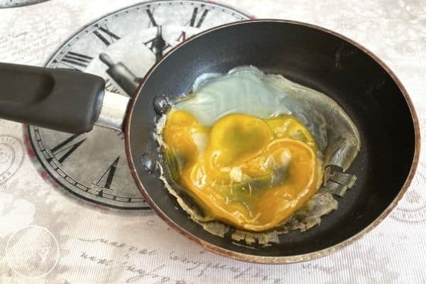 Solar Oven Cooking an Egg Experiment