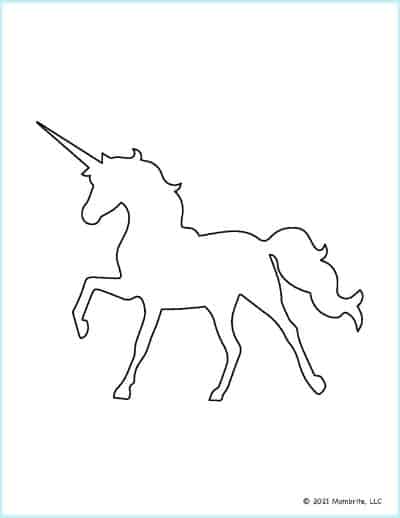 free printable unicorn templates mombrite