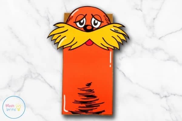 The Lorax Paper Bag Puppet Craft