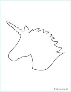 free printable unicorn templates mombrite