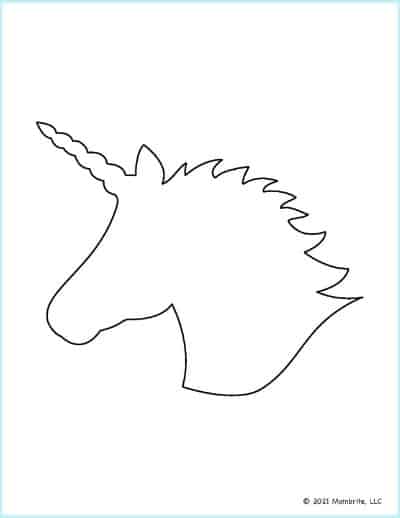 Free Printable Unicorn Templates Mombrite