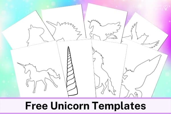 Unicorn Templates Printables