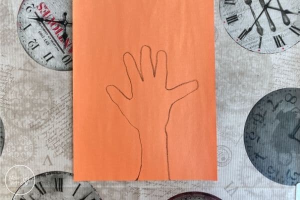 X-Ray Craft Trace Hand with Crayon