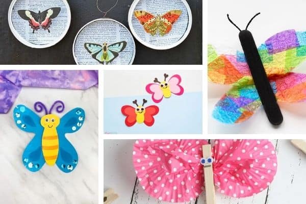 Oil pastel butterfly craft for toddlers - My Bored Toddler