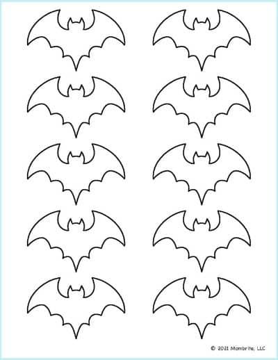 Extra Small Bat Stencil
