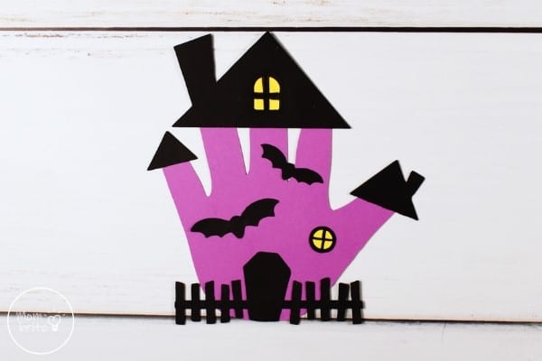 Handprint Haunted House Craft