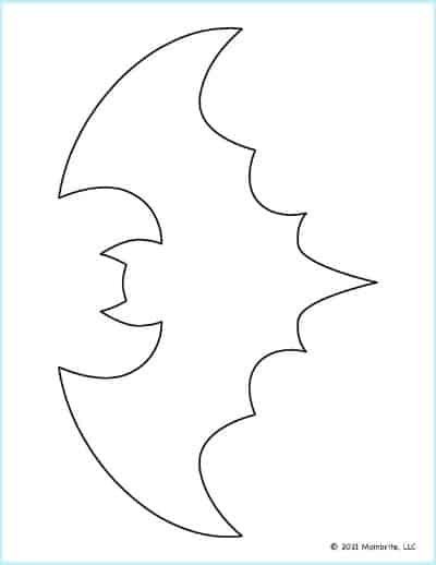 bat drawing template