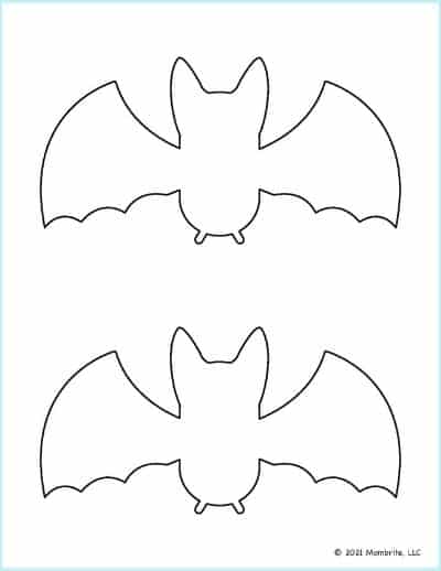 bat drawing template