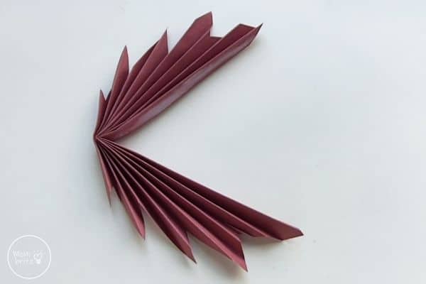 Origami Maple Leaf Glue Two Sides Together