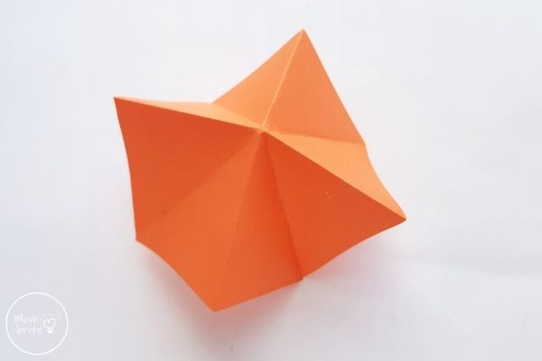 Origami Pumpkin Step 2