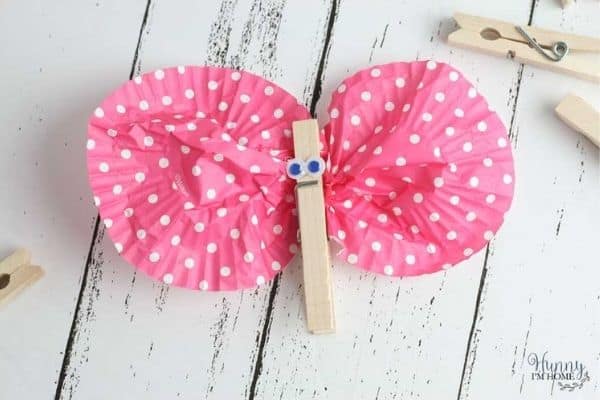 15+ Adorable Butterfly Crafts for Kids Simple Cupcake Wrapper Butterfly Craft