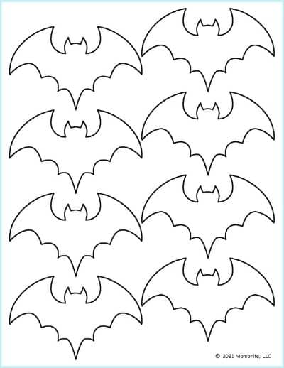 Small Bat Stencil