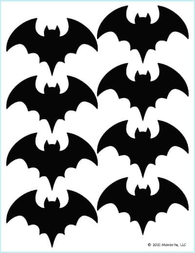 printable bat silhouette