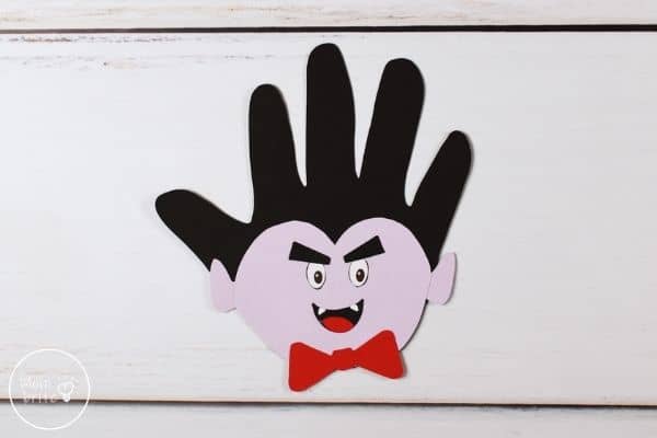 Vampire Handprint Craft Completed