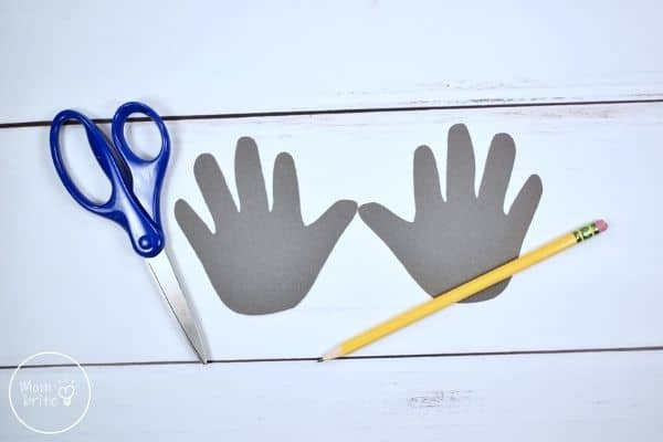 Bat Handprint Craft Cut Traced Hands