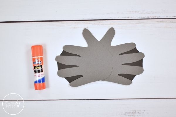 Bat Handprint Craft Glue Hands to Wings