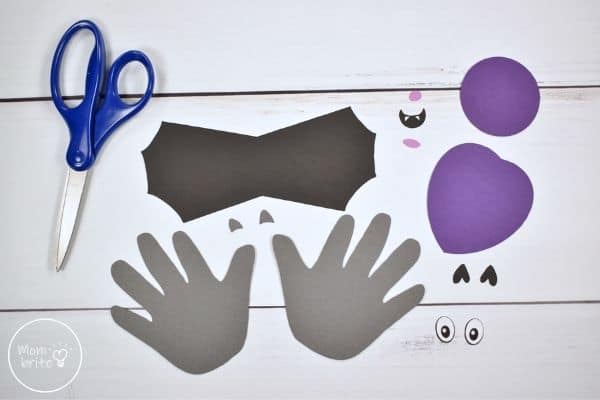 Bat Handprint Craft Template Patterns