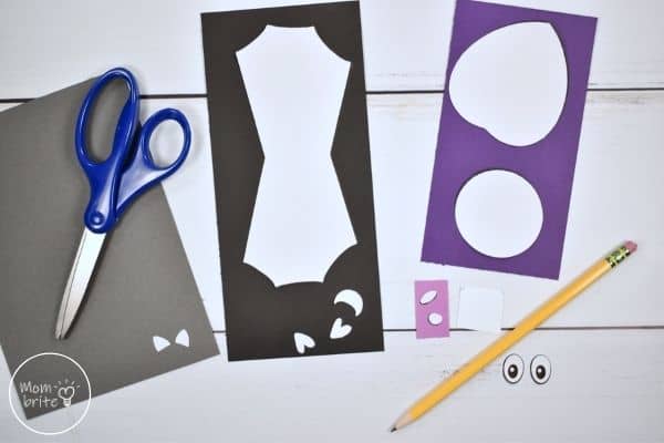 Bat Handprint Craft Trace Templates