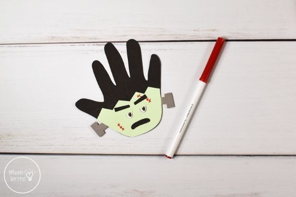 Frankenstein Handprint Craft Draw Scars