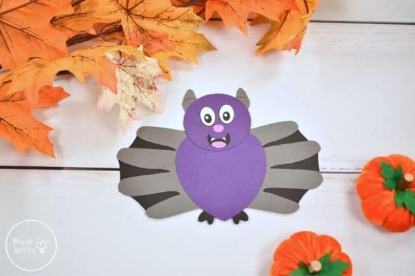 Halloween Bat Preschool Handprint Crafts