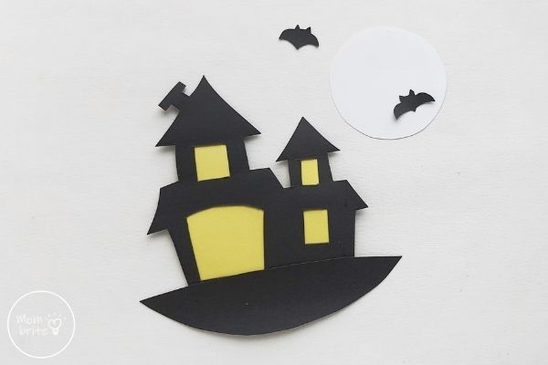 Halloween Haunted Mansion Craft Glue Bats