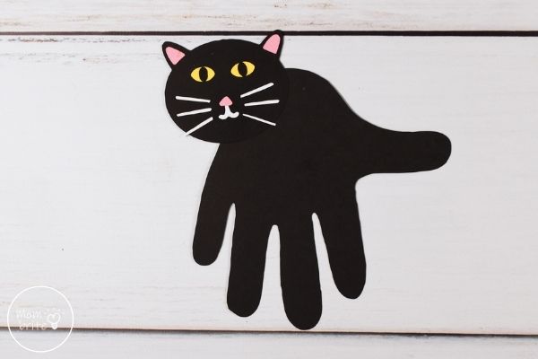 Handprint Black Cat Craft