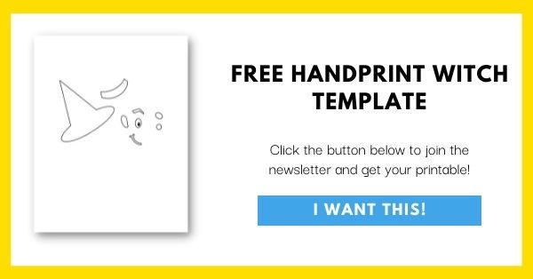 Handprint Witch Template Email List Opt-In