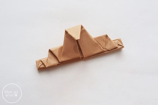Origami Turkey Front Side of Paper Turkey